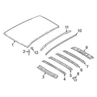 Nissan OE - Roof & Components (W/O Sunroof)