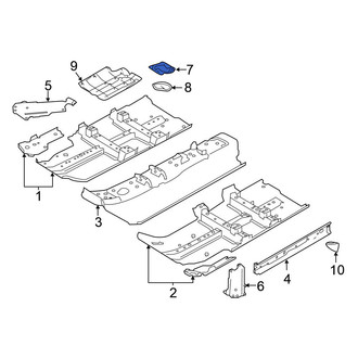 Nissan OE - Left Trunk Floor Access Cover