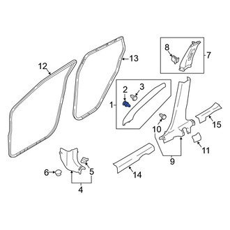 Nissan OE - Body A-Pillar Trim Panel Clip