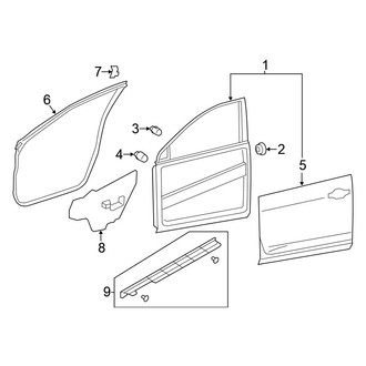 Nissan OE - Front Door - Door & Components