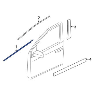 Nissan OE - Front Left Door Belt Molding