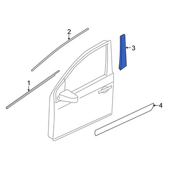 Nissan OE - Front Left Black Out Tape