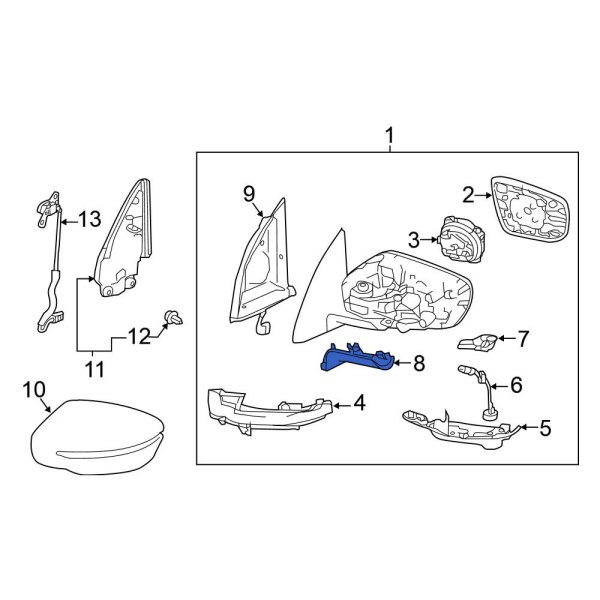 Door Mirror Base