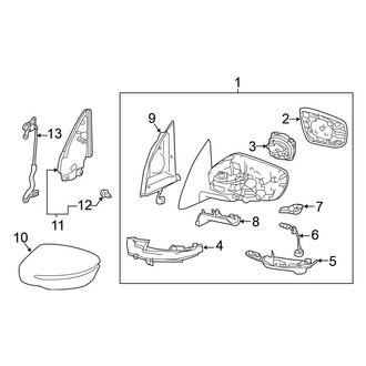 Nissan OE - Front Door - Outside Mirrors