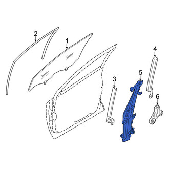 Nissan OE - Front Right Window Regulator
