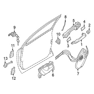Nissan OE - Front Door - Lock & Hardware