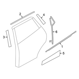 Nissan OE - Rear Door - Exterior Trim