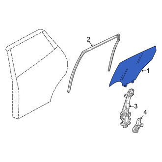Nissan OE - Front Left Door Glass
