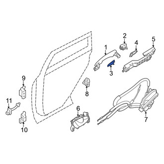 Nissan OE - Front Exterior Door Handle Gasket