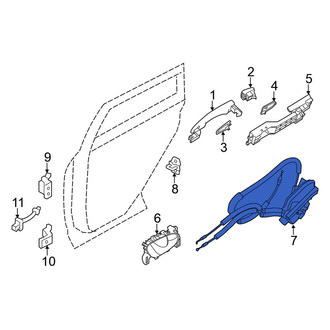 Nissan OE - Rear Right Door Latch Assembly