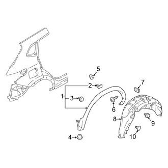 Nissan OE - Quarter Panel - Exterior Trim