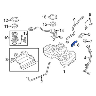 Nissan OE - Fuel Filler Hose