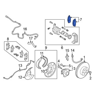 Nissan OE - Rear Disc Brake Pad Set