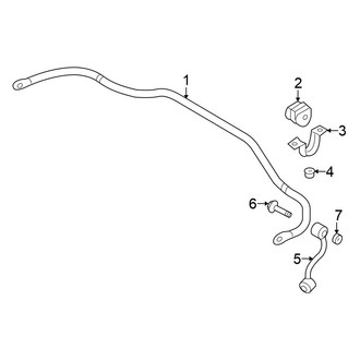 Nissan OE - Rear Suspension - Stabilizer Bar & Components (FWD)