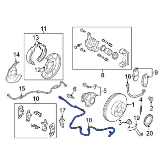 Nissan OE - Rear ABS Wheel Speed Sensor