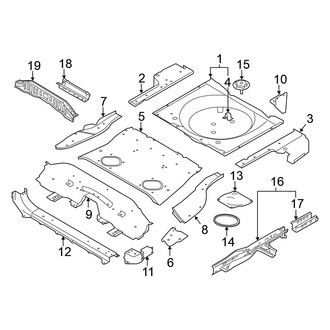 Nissan OE - Rear Body & Floor - Floor & Rails