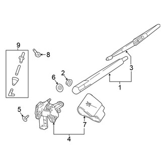 Nissan OE - Lift Gate - Wiper & Washer Components