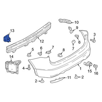 Nissan OE - Rear Left Bumper Cover Stay