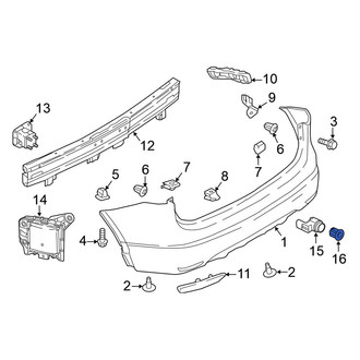 Nissan OE - Rear Right Outer Parking Aid Sensor Retaining Ring
