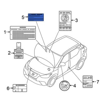 Nissan OE - Caution Label