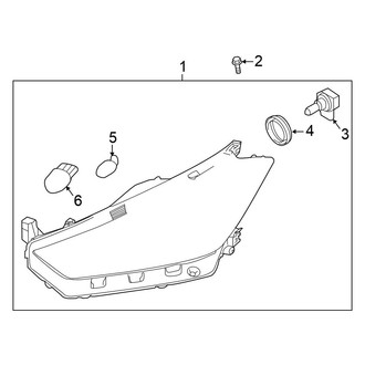 Nissan OE - Front Lamps - Headlamp Components (LED), (SR)