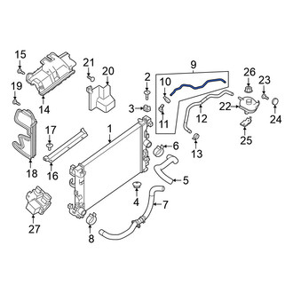 Nissan OE - Front Engine Coolant Overflow Hose