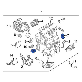 Nissan OE - HVAC Floor Mode Door Actuator