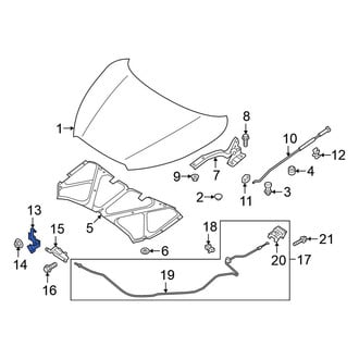 Nissan OE - Front Hood Safety Catch