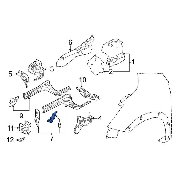 Fender Rail Bracket