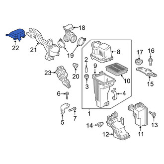 Nissan OE - Front Engine Air Intake Hose