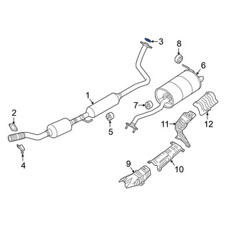 Nissan OE - Rear Exhaust Muffler Gasket