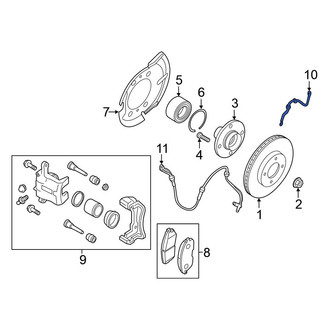Nissan OE - Front Left Brake Hydraulic Hose