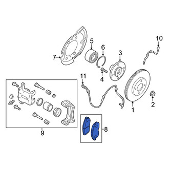 Nissan OE - Front Disc Brake Pad Set