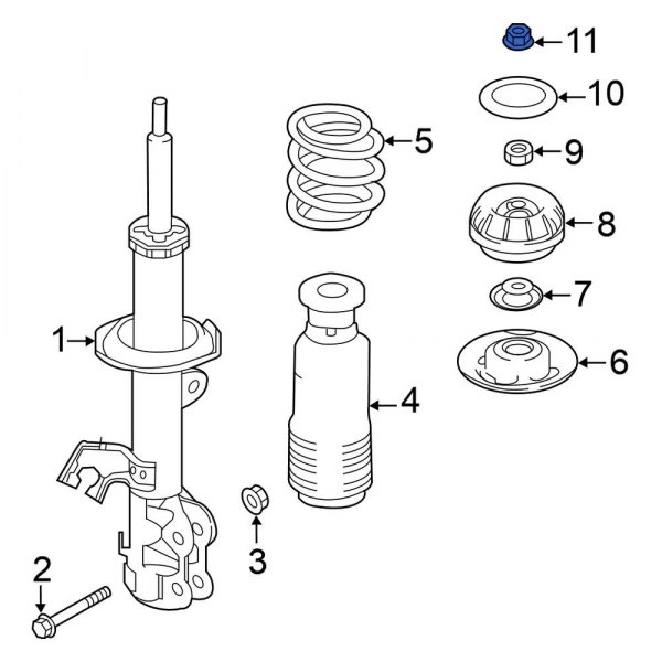 Suspension Strut Nut