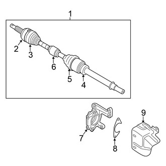 Nissan OE - Front Suspension - Drive Axles