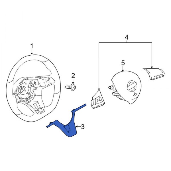 Steering Wheel Back Cover