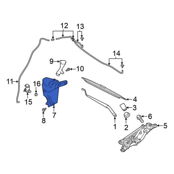 Washer Fluid Reservoir