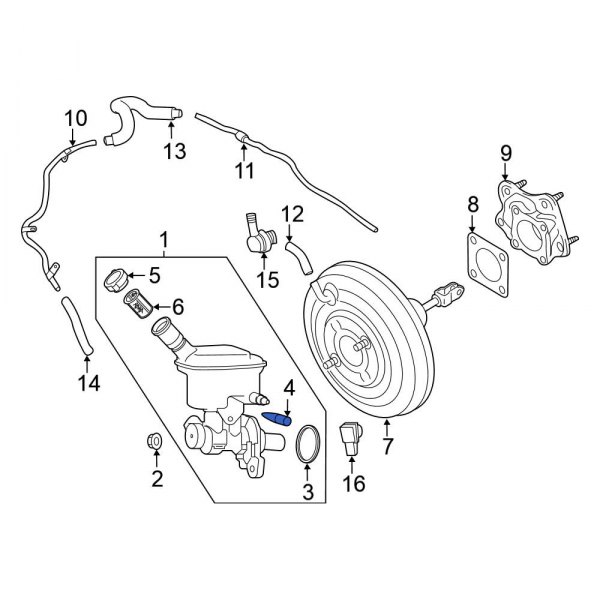 Nissan OE 460481HK0A Brake Fluid Level Sensor
