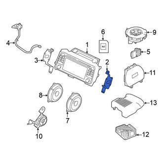 Nissan OE - Left Radio Bracket
