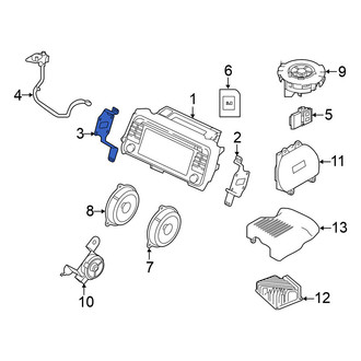 Nissan OE - Right Radio Bracket