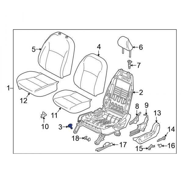 Seat Frame Bolt