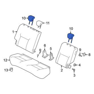 Nissan OE - Rear Outer Headrest