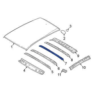 Nissan OE - Center Rear Roof Bow