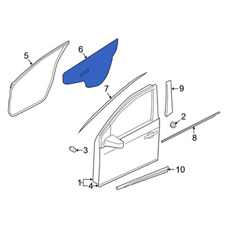 Nissan OE - Front Right Door Water Deflector
