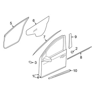 Nissan OE - Front Door - Exterior Trim