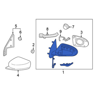 Nissan OE - Front Right Door Mirror