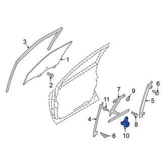 Nissan OE - Front Left Window Motor