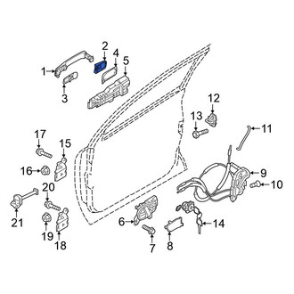 Nissan OE - Rear Left Outer Exterior Door Handle Cover