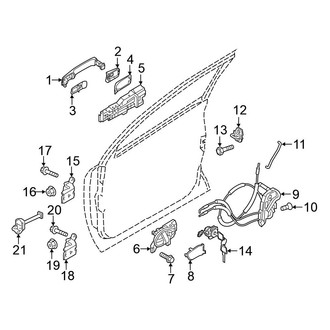 Nissan OE - Front Door - Lock & Hardware
