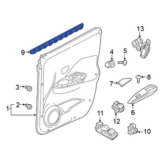 Nissan OE - Front Left Door Belt Molding